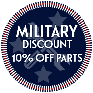 10% Off Parts Military Discount